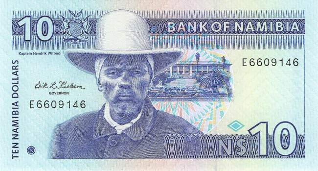 Namibia p1 10 Dollar 1993